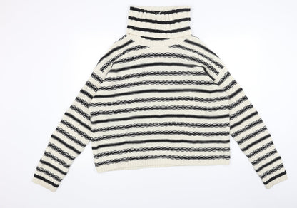 Womens UK Size S H&M White Pullover Jumper