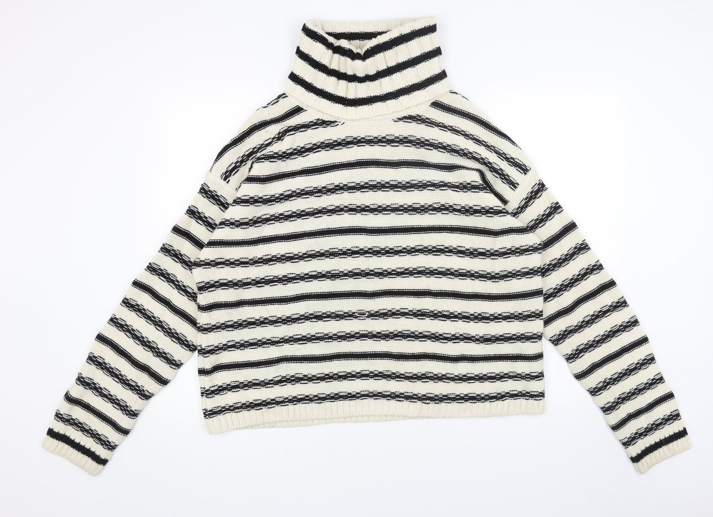 Womens UK Size S H&M White Pullover Jumper