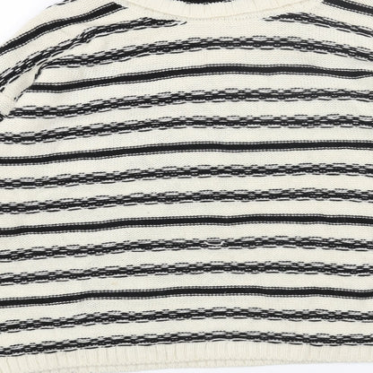 Womens UK Size S H&M White Pullover Jumper
