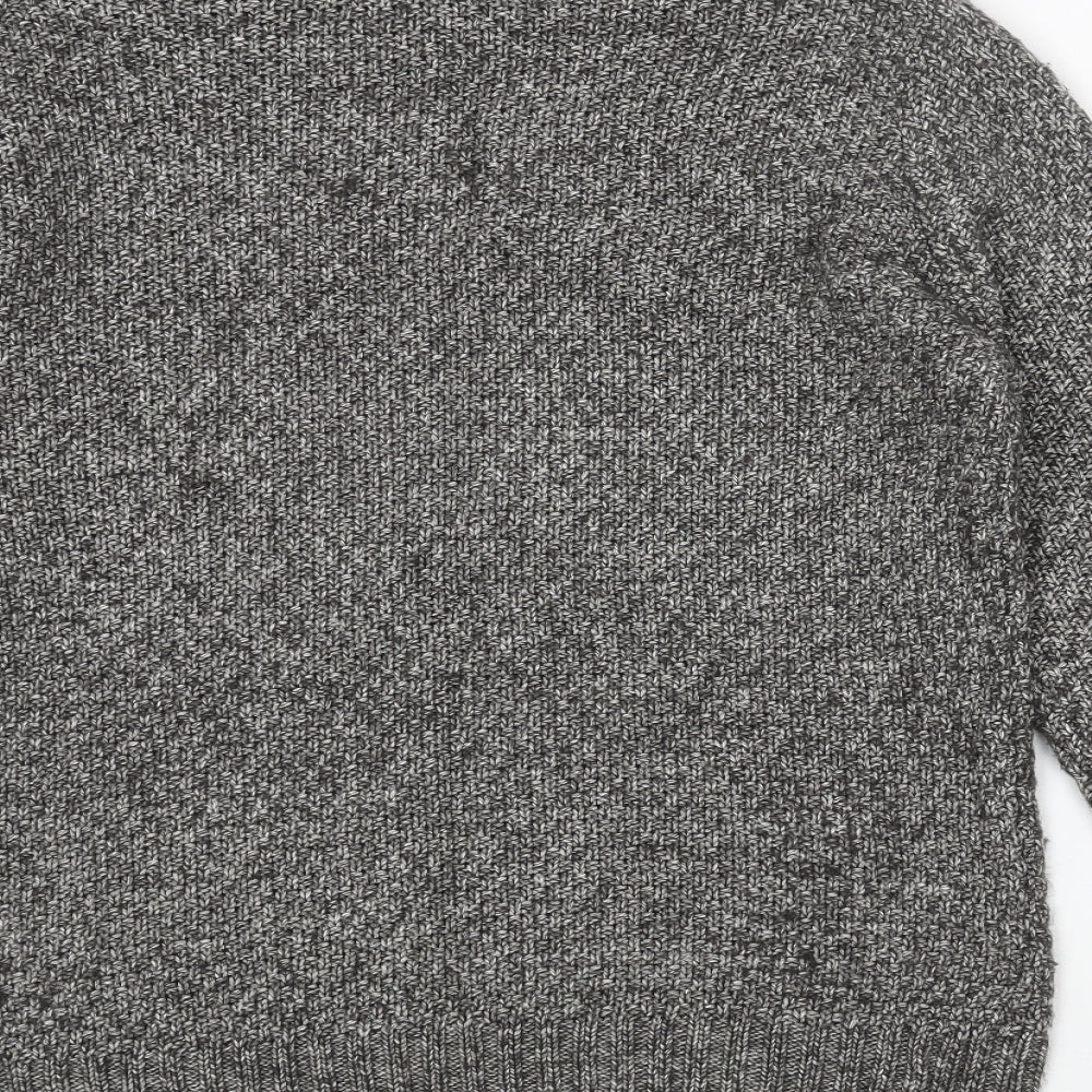 Womens UK Size S Cedar Wood State Grey Pullover Jumper