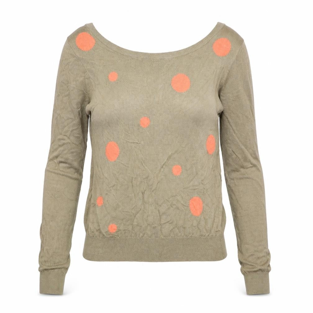 Womens UK Size XS Preworn Beige Pullover Jumper