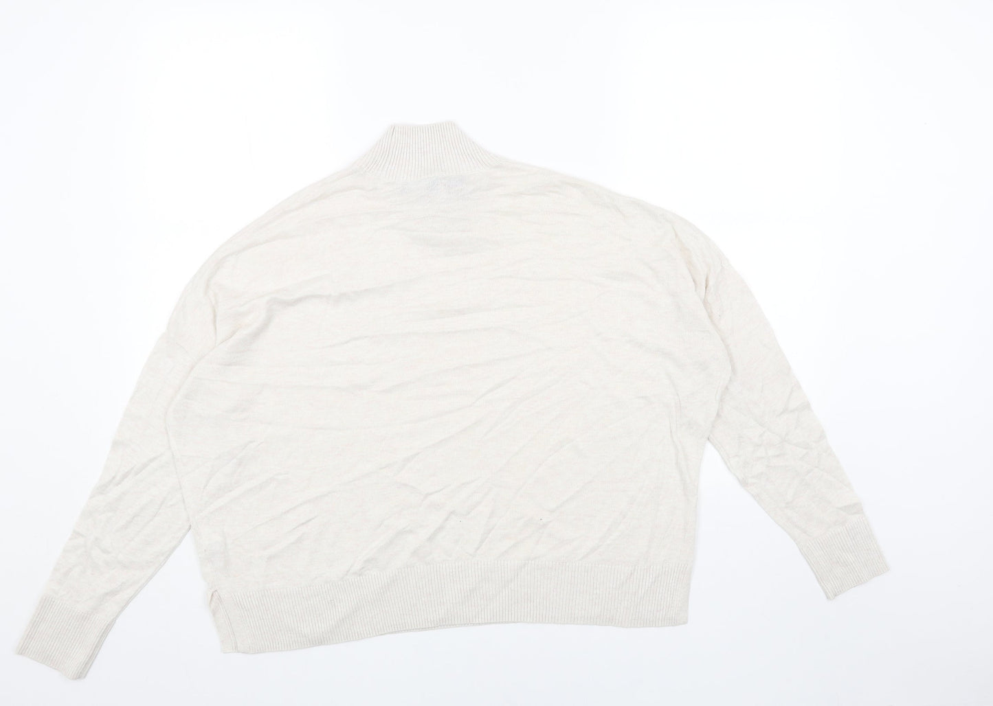 Womens UK Size XS French Connection Beige Pullover Jumper