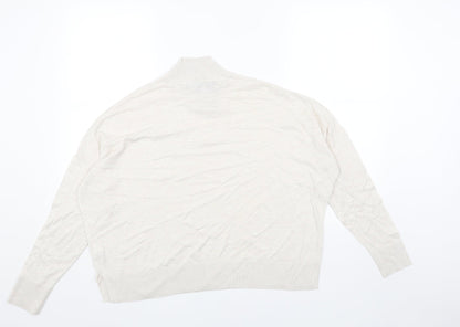 Womens UK Size XS French Connection Beige Pullover Jumper