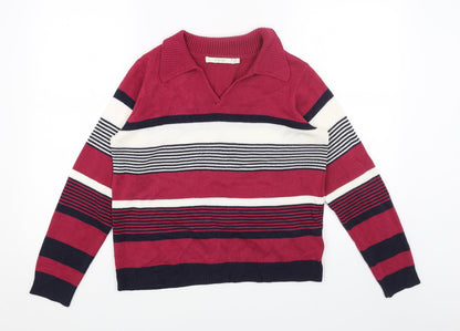 Womens UK Size S EWM Pink Pullover Jumper