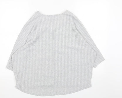 Womens UK Size S New Look Grey Pullover Jumper
