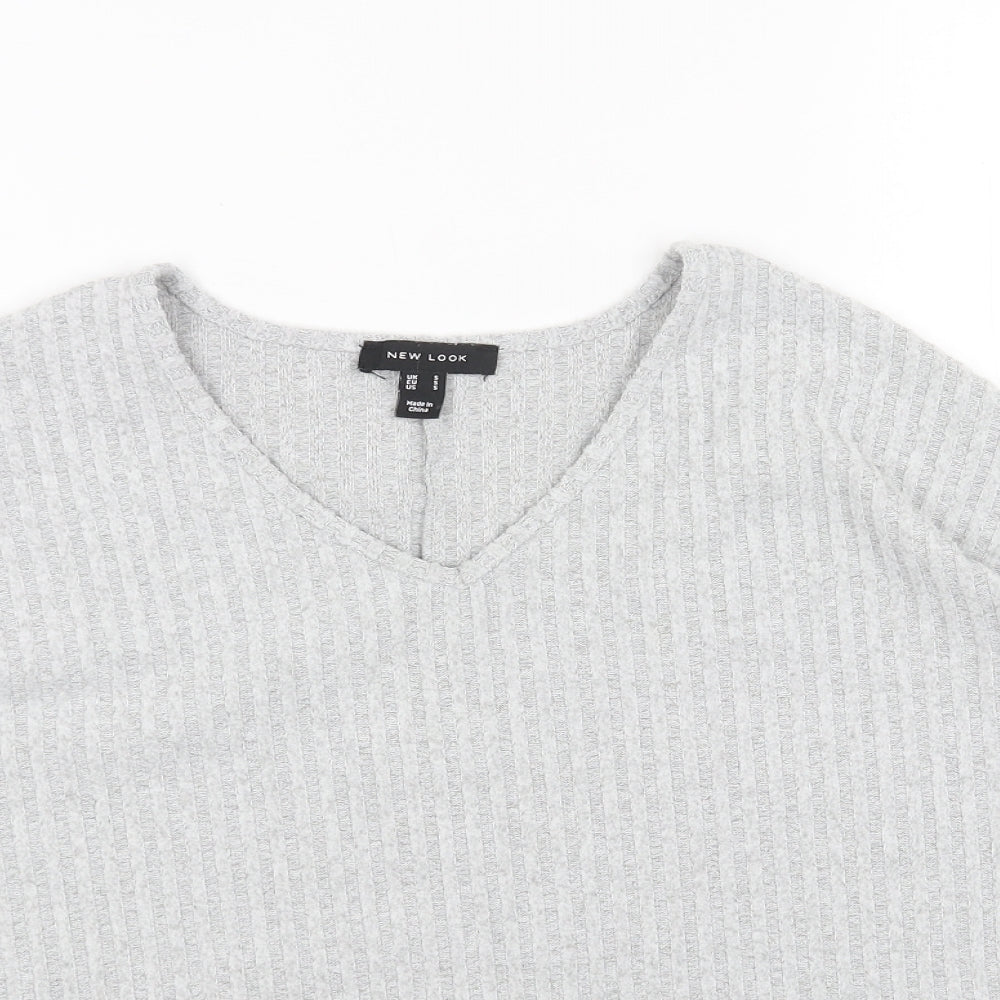 Womens UK Size S New Look Grey Pullover Jumper