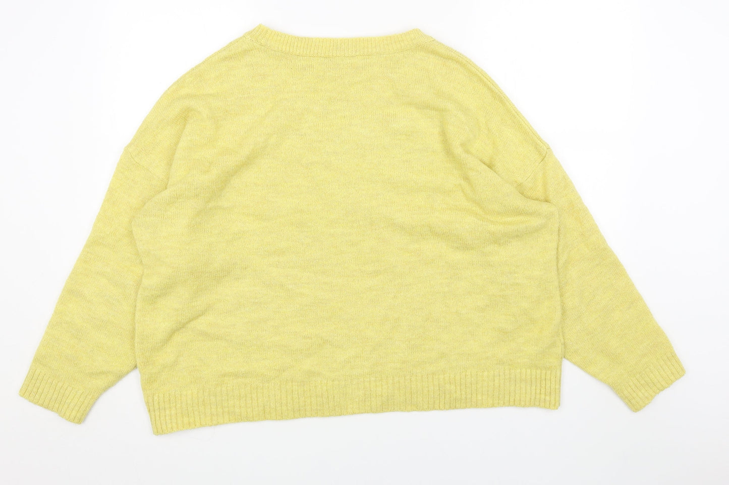 Womens UK Size L NEXT Yellow Pullover Jumper