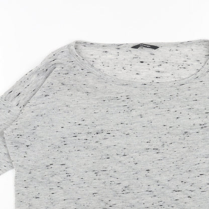 George Womens Grey Scoop Neck Acrylic Pullover Jumper Size 16