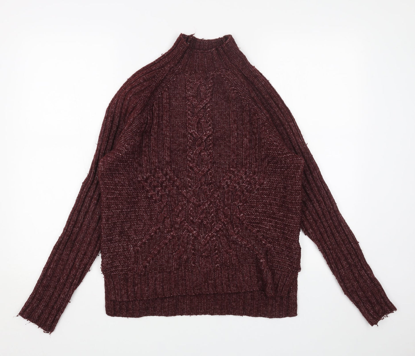 Gap Womens Red High Neck Acrylic Pullover Jumper Size M