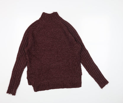 Gap Womens Red High Neck Acrylic Pullover Jumper Size M