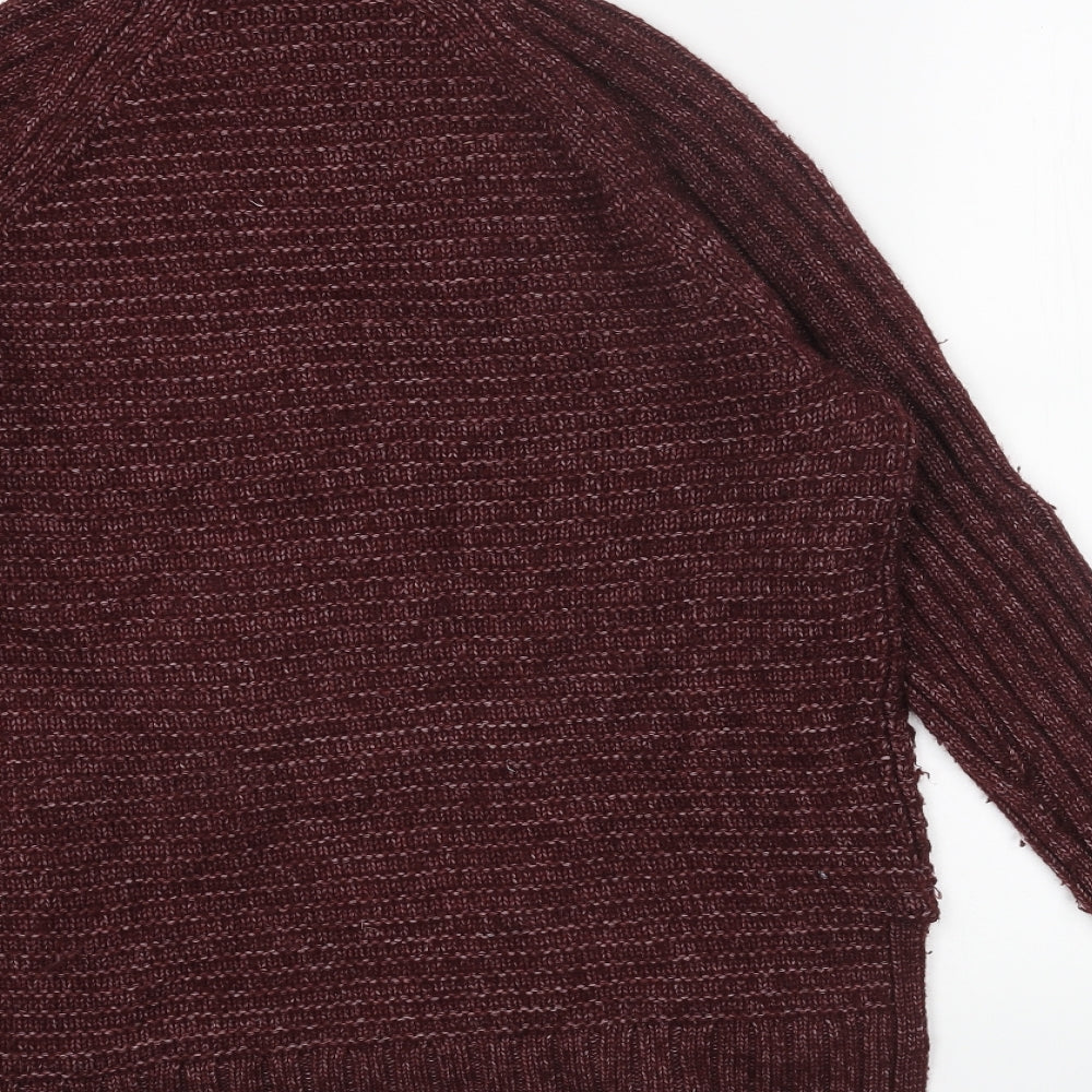 Gap Womens Red High Neck Acrylic Pullover Jumper Size M