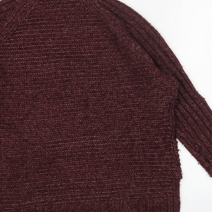 Gap Womens Red High Neck Acrylic Pullover Jumper Size M