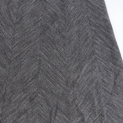 Marks and Spencer Womens Grey Polyester Swing Skirt Size 12