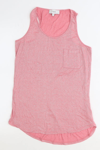 Womens UK Size 12 NEXT Pink Basic Tank