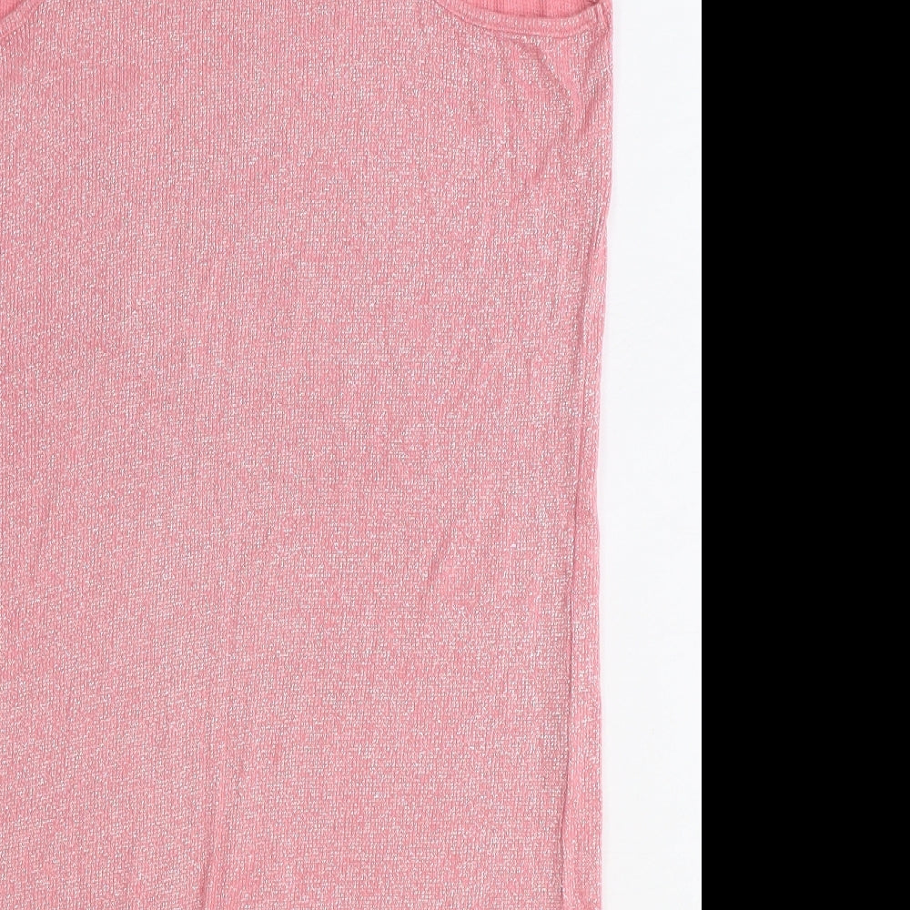 Womens UK Size 12 NEXT Pink Basic Tank