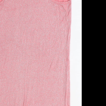 Womens UK Size 12 NEXT Pink Basic Tank