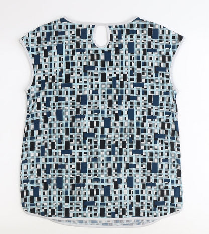 Womens UK Size 10 Savida Blue Basic T-Shirt