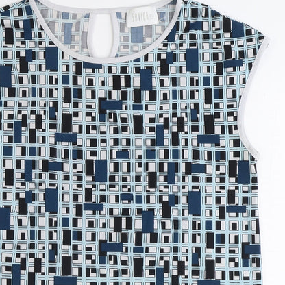 Womens UK Size 10 Savida Blue Basic T-Shirt