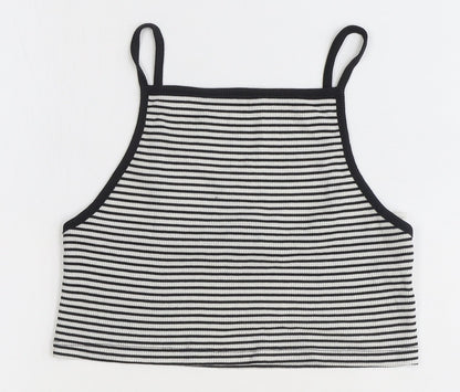 Womens UK Size 12 New Look White Basic Tank