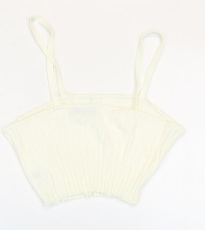 Womens UK Size 20 In the Style White Basic Tank