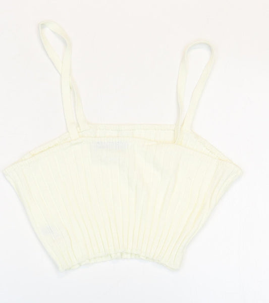 Womens UK Size 20 In the Style White Basic Tank