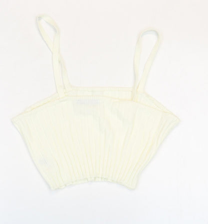 Womens UK Size 20 In the Style White Basic Tank