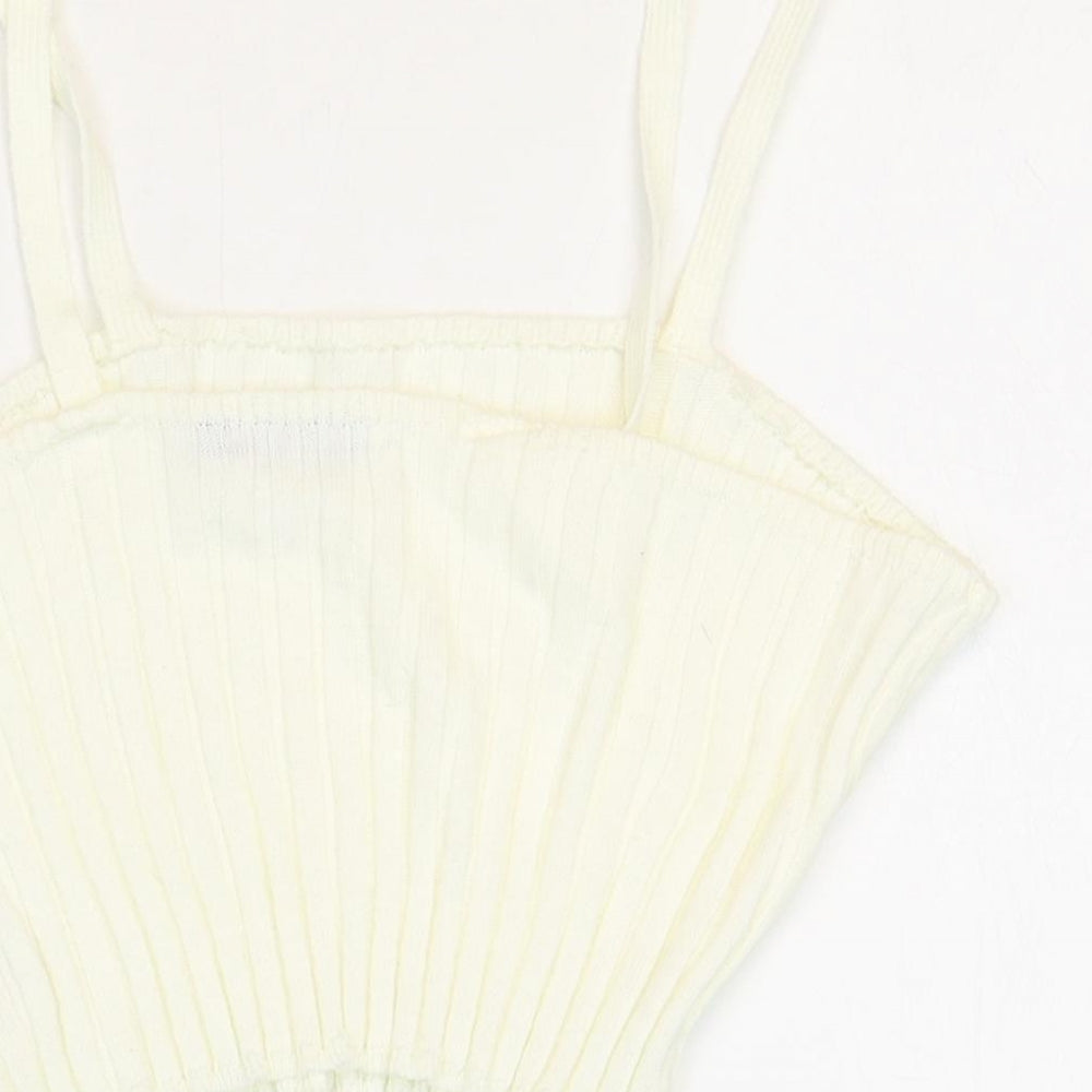 Womens UK Size 20 In the Style White Basic Tank
