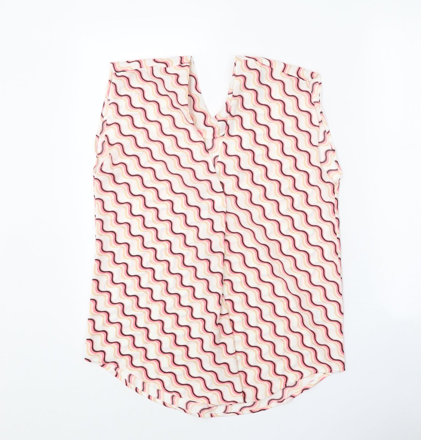 Womens UK Size 6 Marks and Spencer White Basic Tank