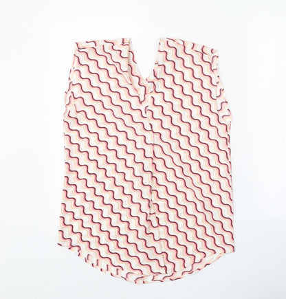 Womens UK Size 6 Marks and Spencer White Basic Tank