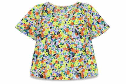 Womens UK Size 8 Marks and Spencer Multicoloured Basic Blouse