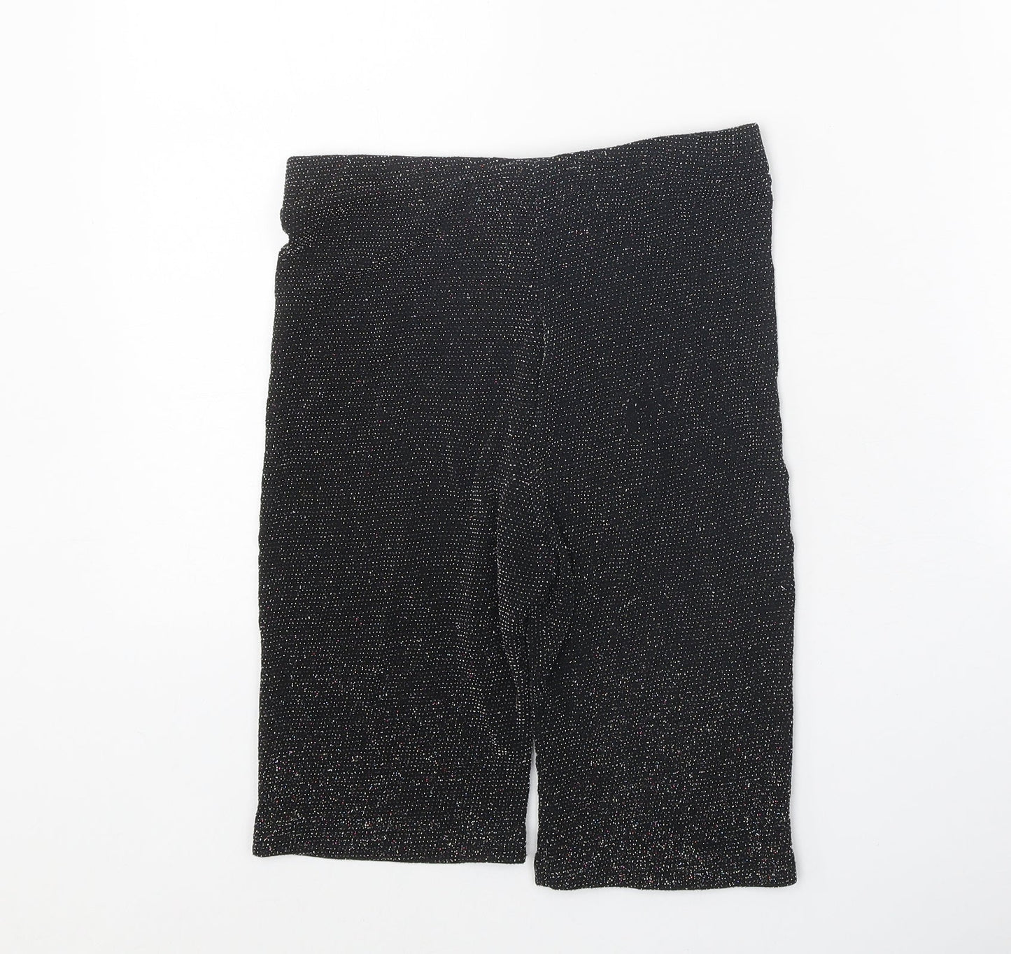 Urban Outfitters Womens Black Geometric Polyamide Compression Shorts Size S Regular Pull On