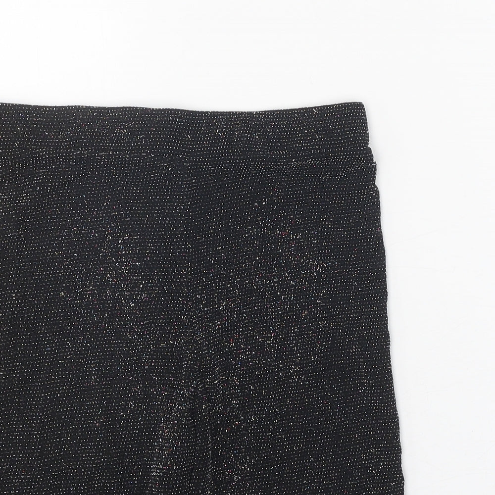 Urban Outfitters Womens Black Geometric Polyamide Compression Shorts Size S Regular Pull On