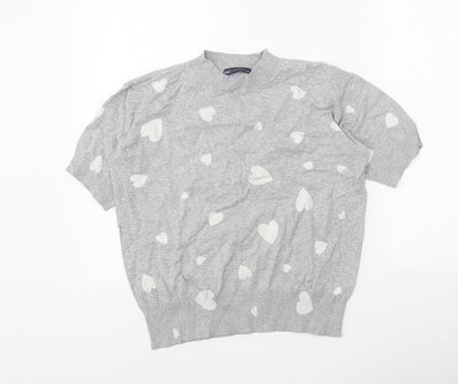 Womens UK Size S Marks and Spencer Grey Pullover Jumper