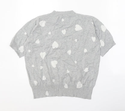 Womens UK Size S Marks and Spencer Grey Pullover Jumper