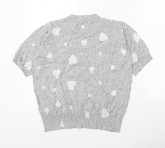 Womens UK Size S Marks and Spencer Grey Pullover Jumper