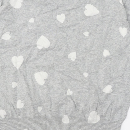 Womens UK Size S Marks and Spencer Grey Pullover Jumper