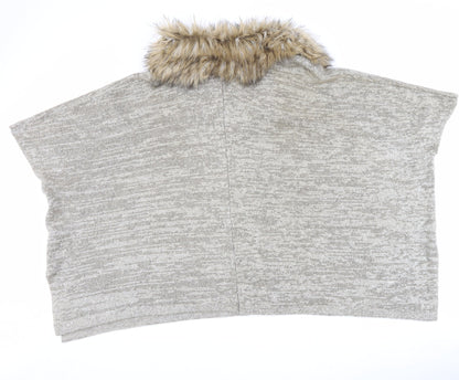 Womens UK Size One Size Atmosphere Beige Cardigan Jumper