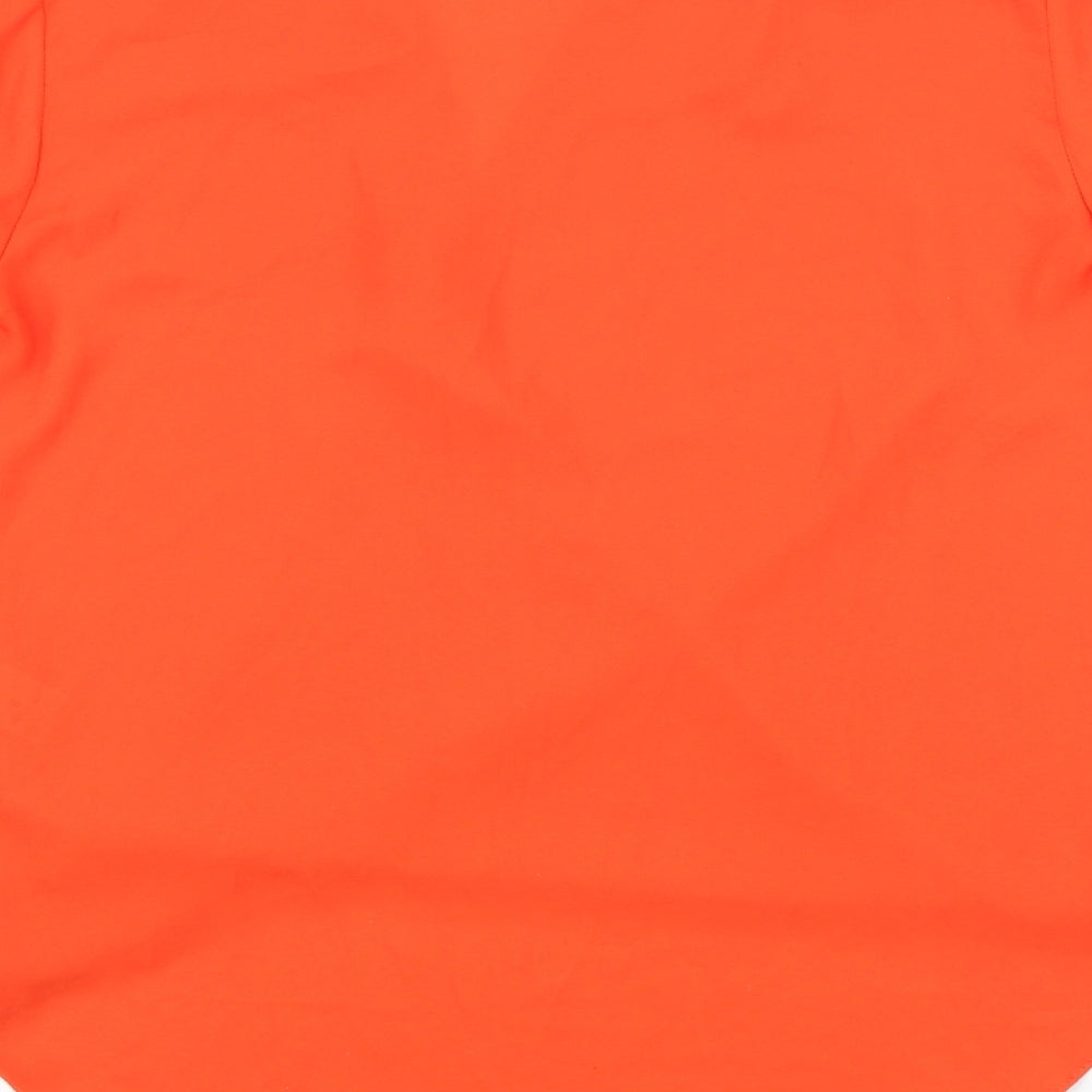 Womens UK Size 8 Dorothy Perkins Orange Basic Blouse