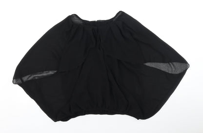 Womens UK Size 12 QED London Black Basic Blouse