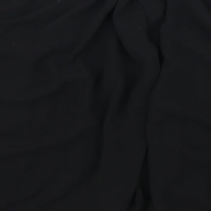 Womens UK Size 12 QED London Black Basic Blouse