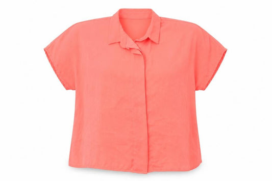 Womens UK Size 12 Atmosphere Orange Basic Button-Up
