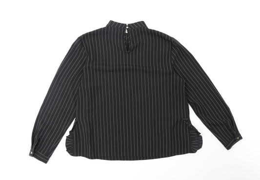 Womens UK Size XL Pieces Black Basic Blouse