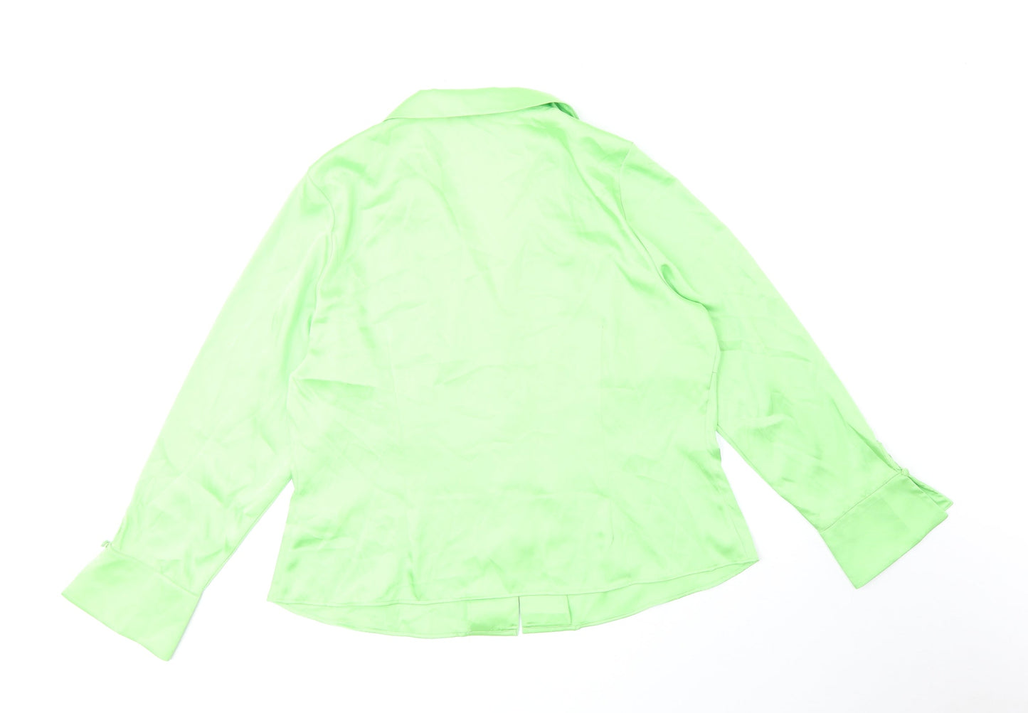 Womens UK Size 18 Marks and Spencer Green Basic Button-Up