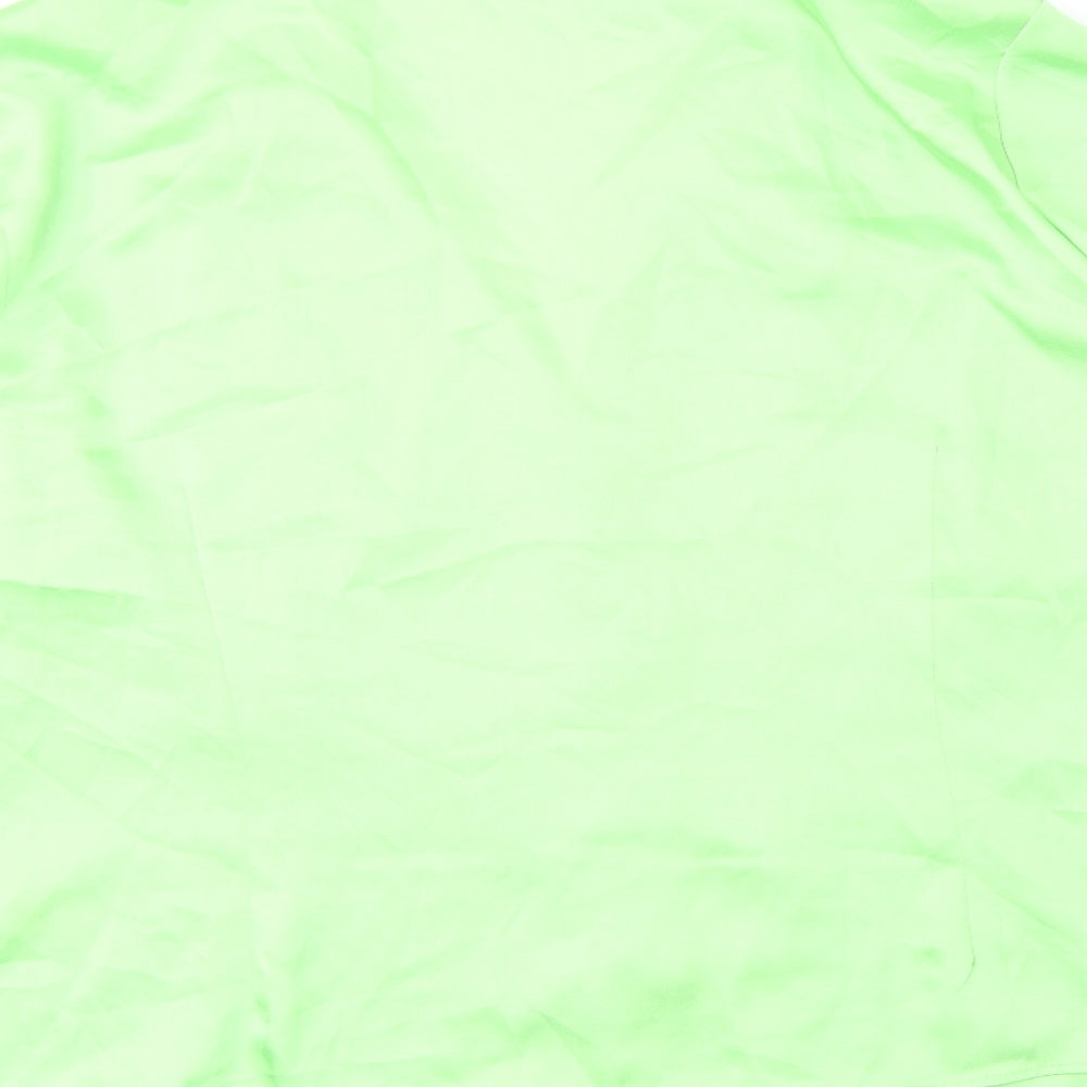 Womens UK Size 18 Marks and Spencer Green Basic Button-Up