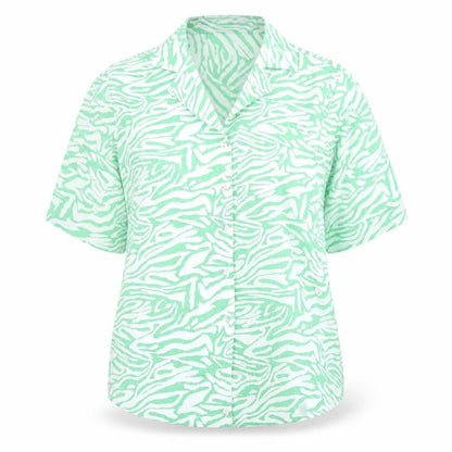 Womens UK Size 6 Marks and Spencer Green Basic Button-Up