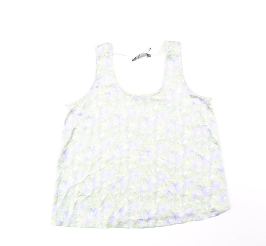Womens UK Size 10 Marks and Spencer Blue Basic Tank