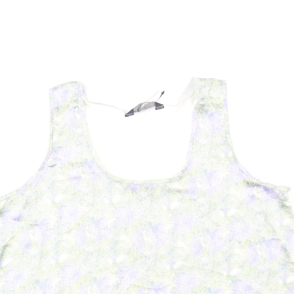 Womens UK Size 10 Marks and Spencer Blue Basic Tank