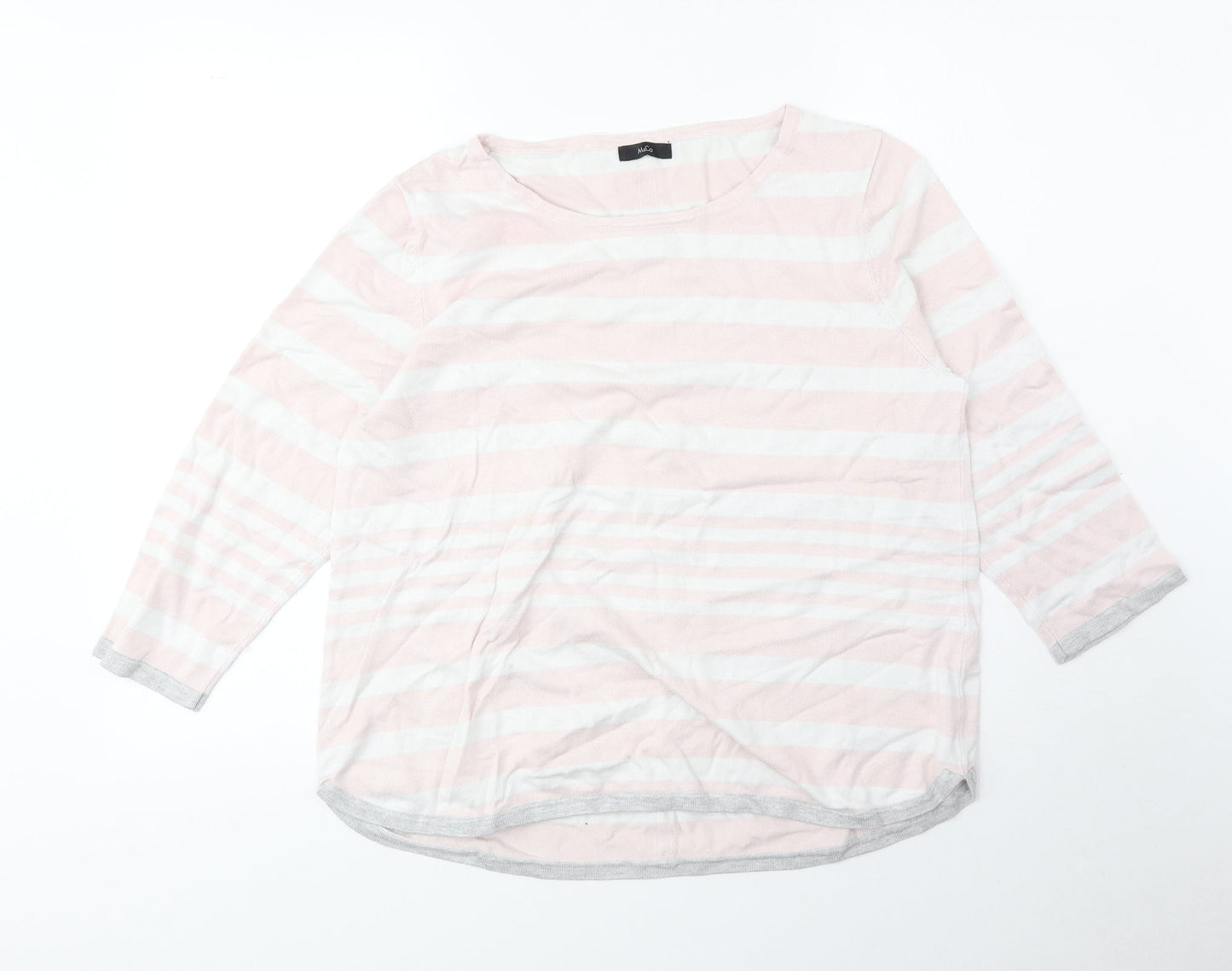 Womens UK Size 18 M&Co Pink Pullover Jumper