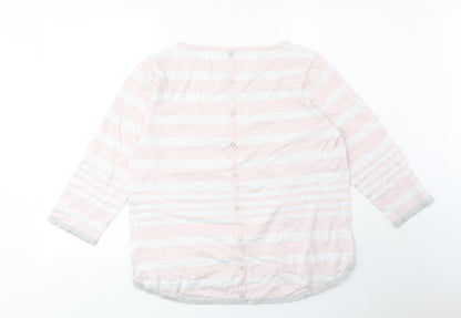 Womens UK Size 18 M&Co Pink Pullover Jumper
