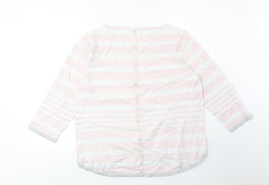 Womens UK Size 18 M&Co Pink Pullover Jumper